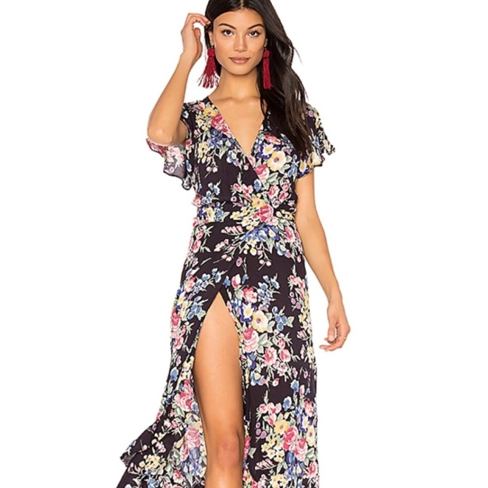 Auguste | Beach House frill wrap dress